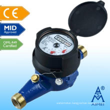 MID Certificated Multi Jet Copper-Can Register Water Meter